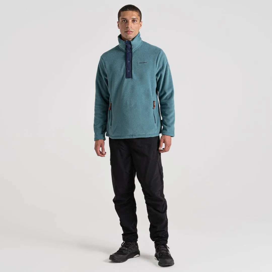 Craghoppers Men's Polartec Argo Half Zip Fleece - Washed Teal/Blue Navy