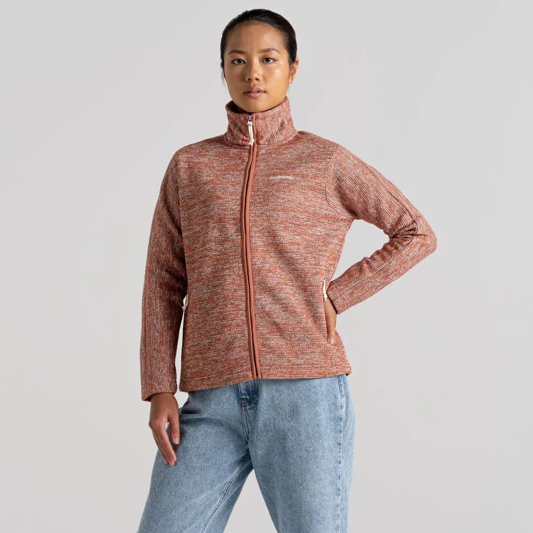 Craghoppers Women's Mabel Full Zip Fleece - Warm Russet