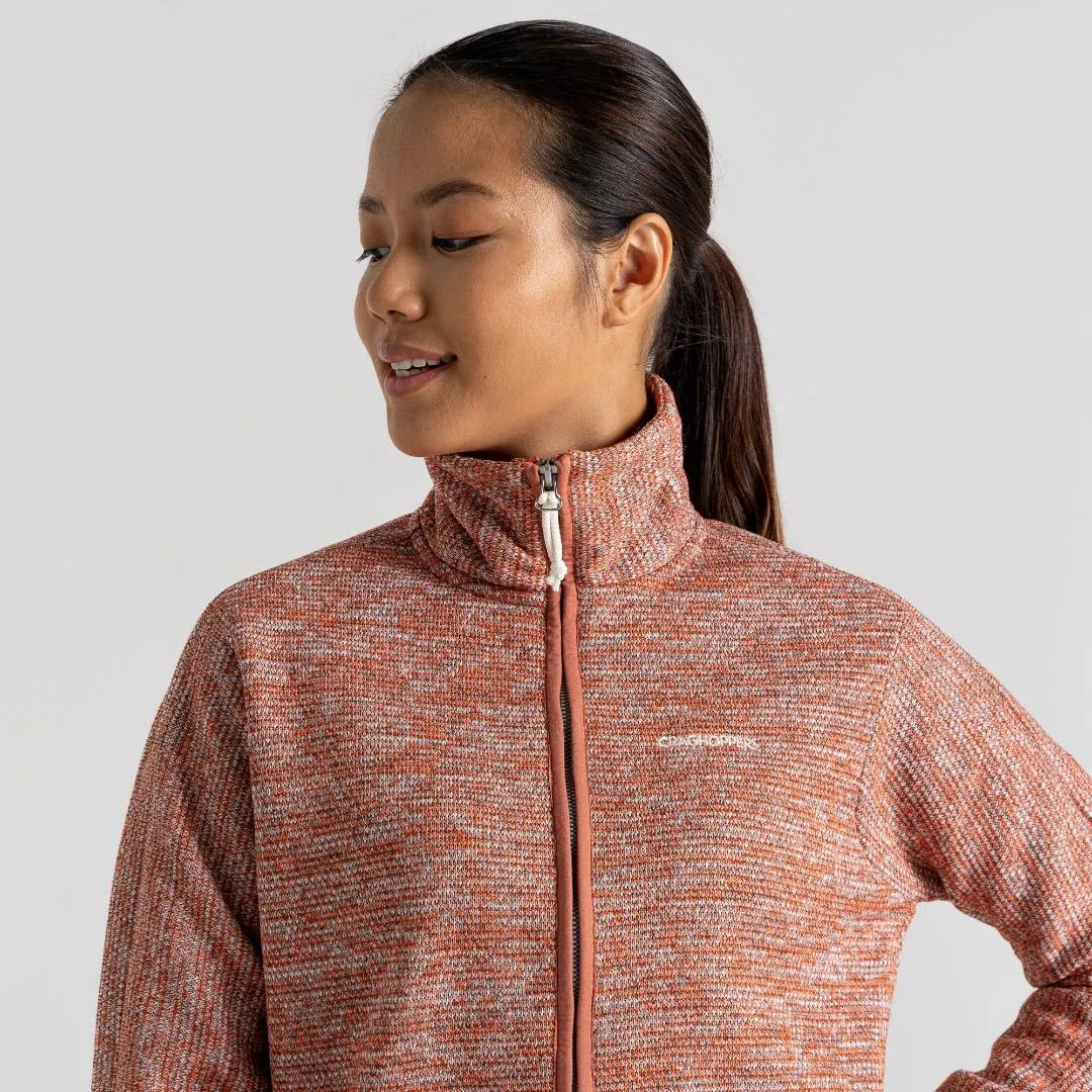 Craghoppers Women's Mabel Full Zip Fleece - Warm Russet