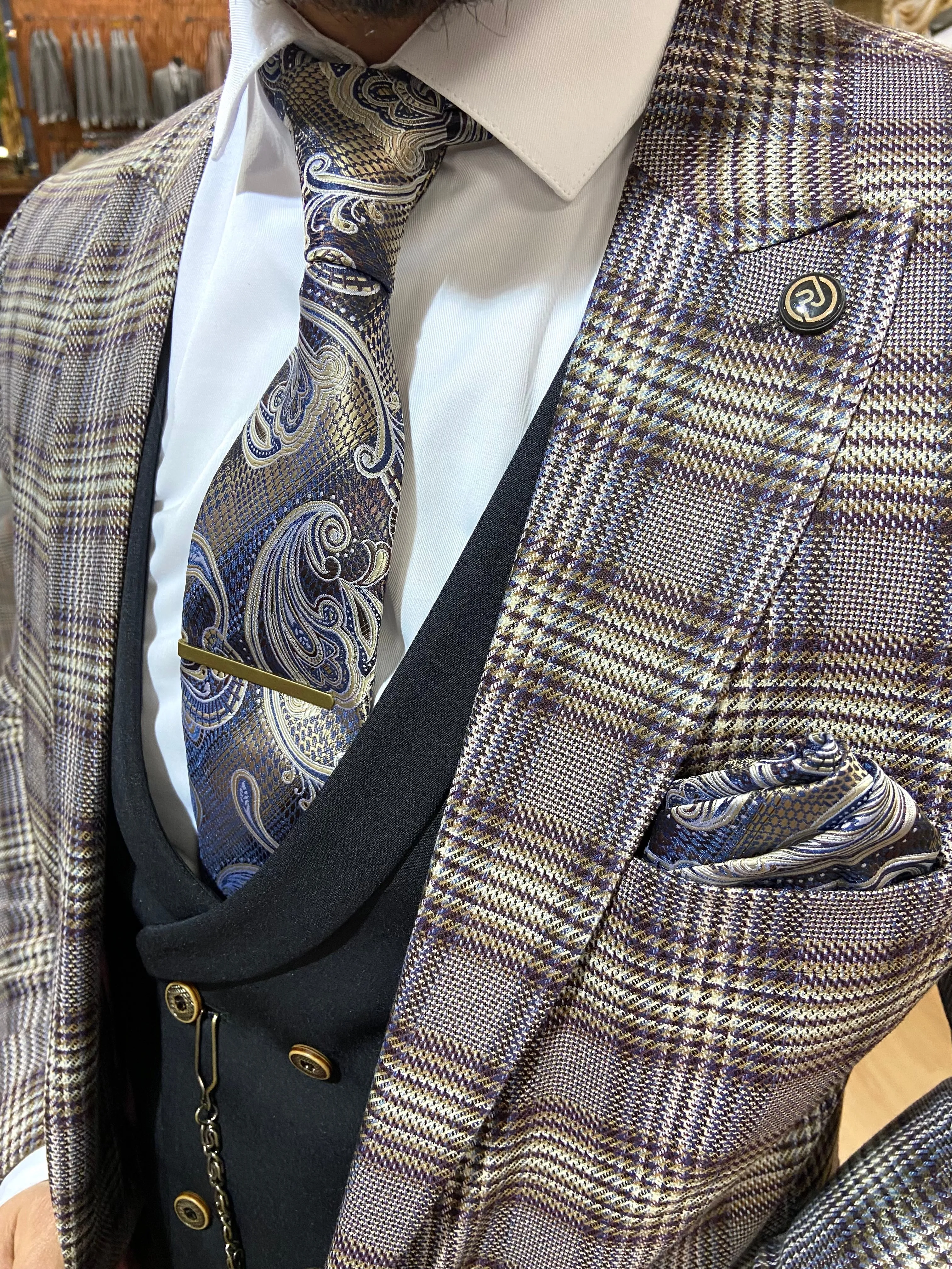 Crofton - Purple 3 Piece Suit