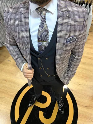Crofton - Purple 3 Piece Suit