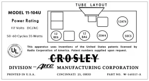 CROSLEY-11-104U-12AT6