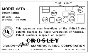 CROSLEY-68TA