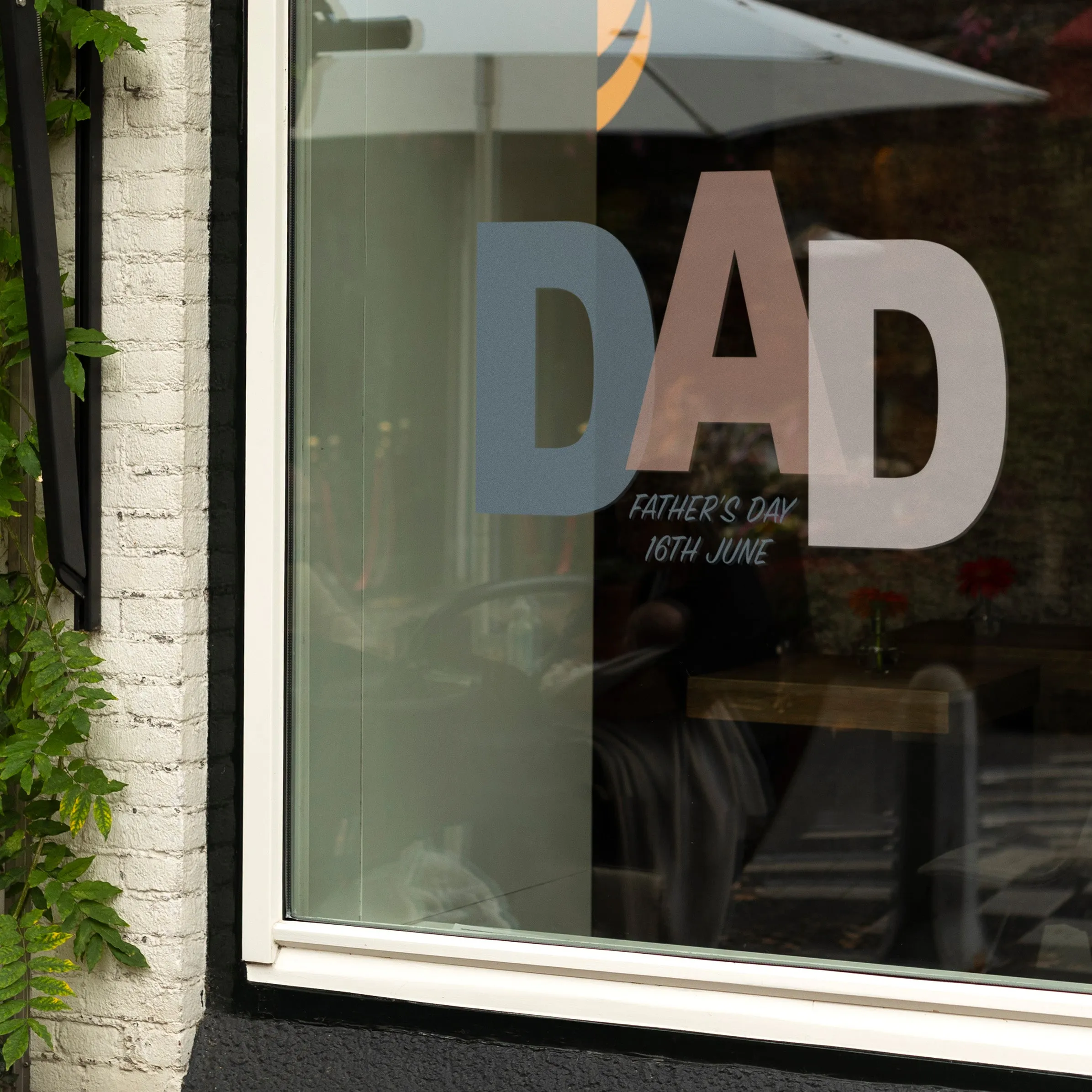 DAD Bold Block Letters Father's Day Retail Graphics
