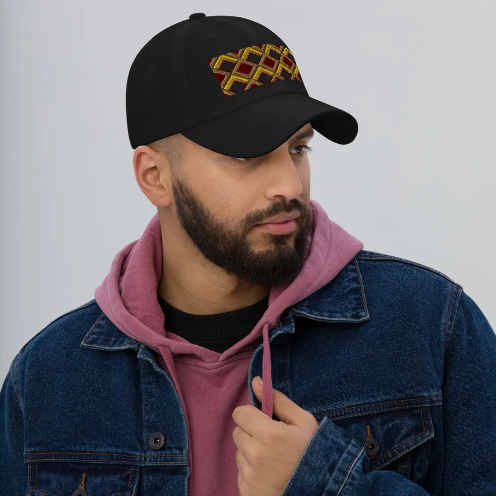 Dad Hat | 60s Yellow Diamonds | Geometric Glam
