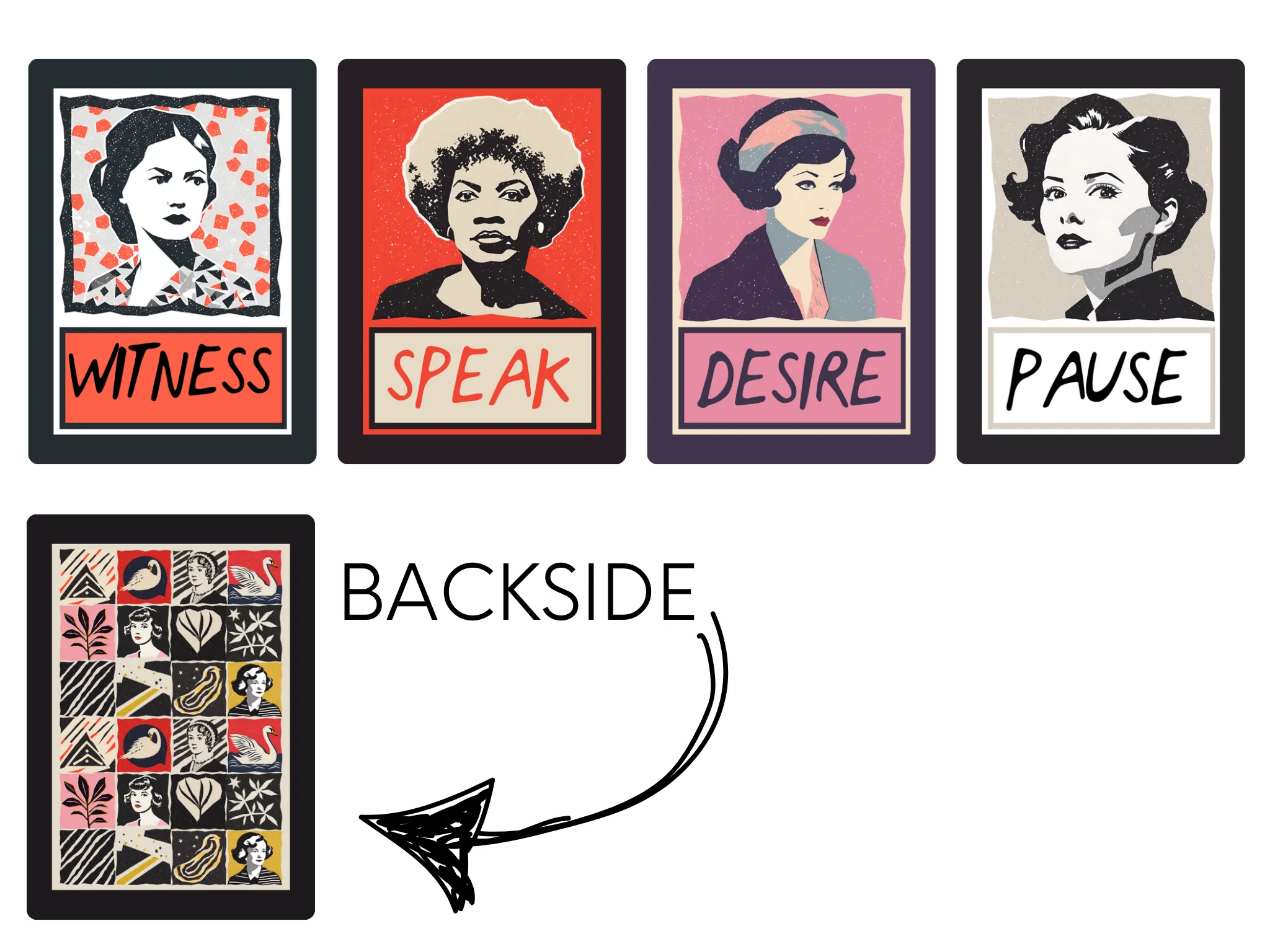 Daily Deeds Cards | Storyteller Oracle Cards Gift Set (Pre-order) Original Collage Design