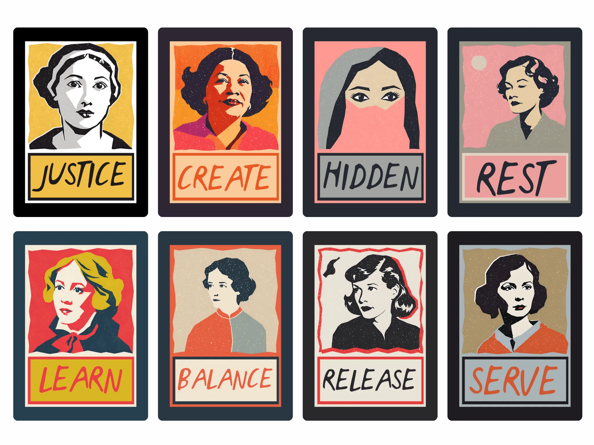Daily Deeds Cards | Storyteller Oracle Cards Gift Set (Pre-order) Original Collage Design