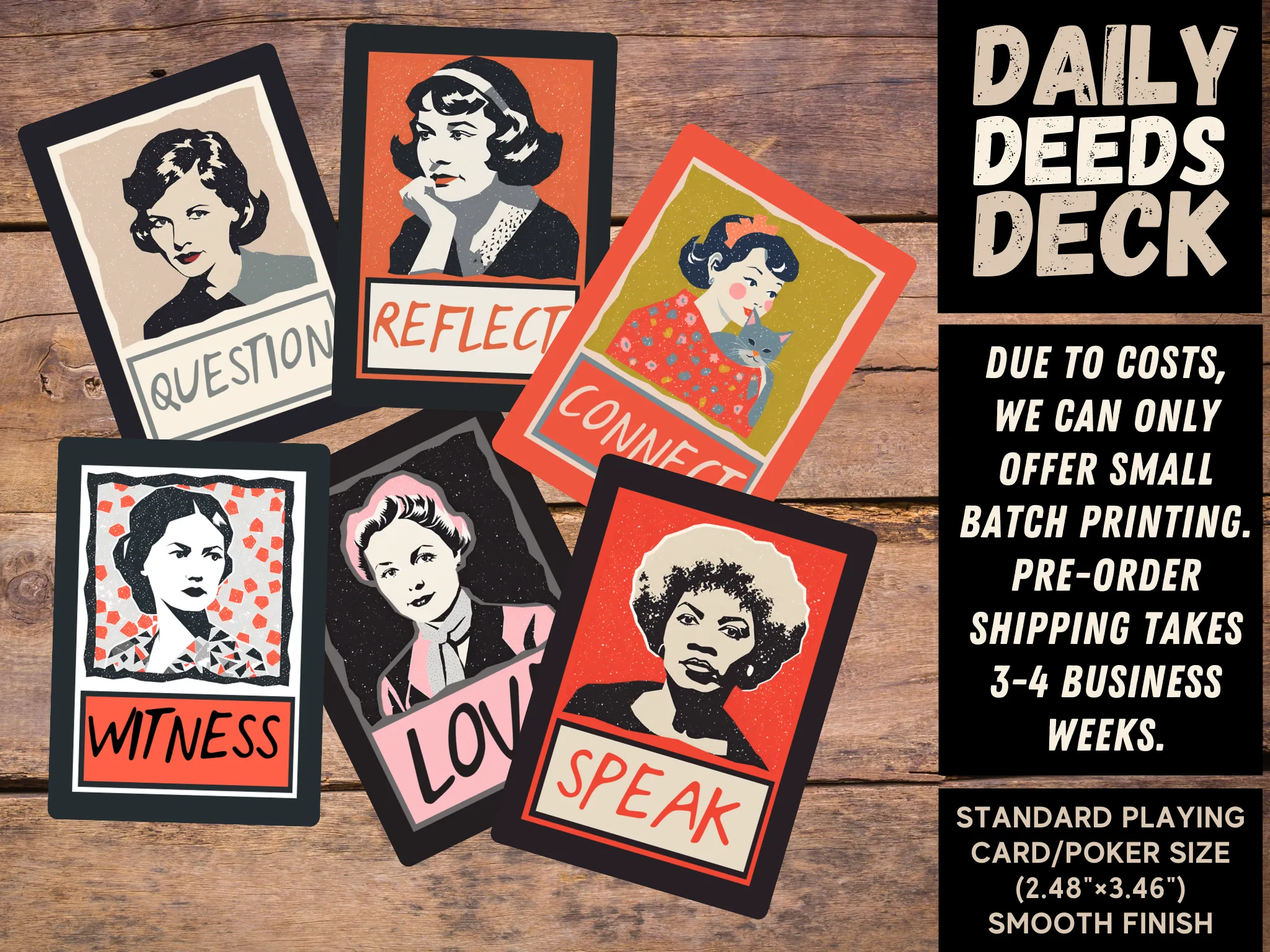 Daily Deeds Cards | Storyteller Oracle Cards Gift Set (Pre-order) Original Collage Design