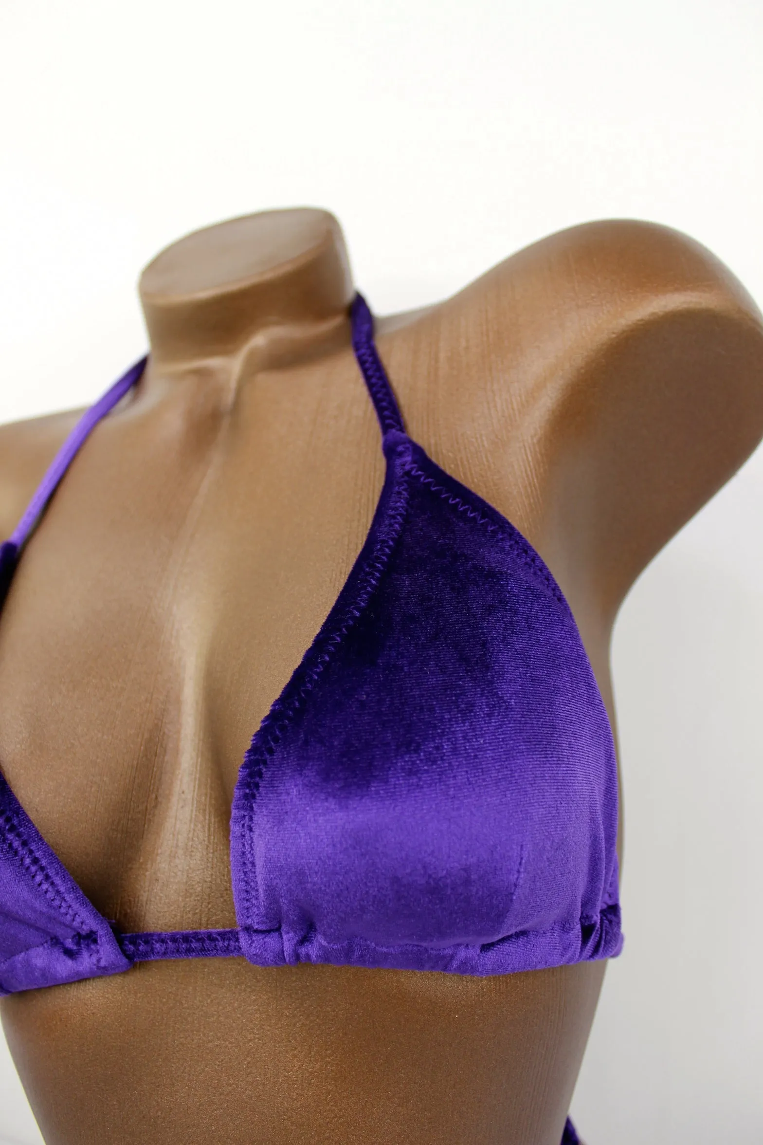 Dark Purple Velvet Posing Suit