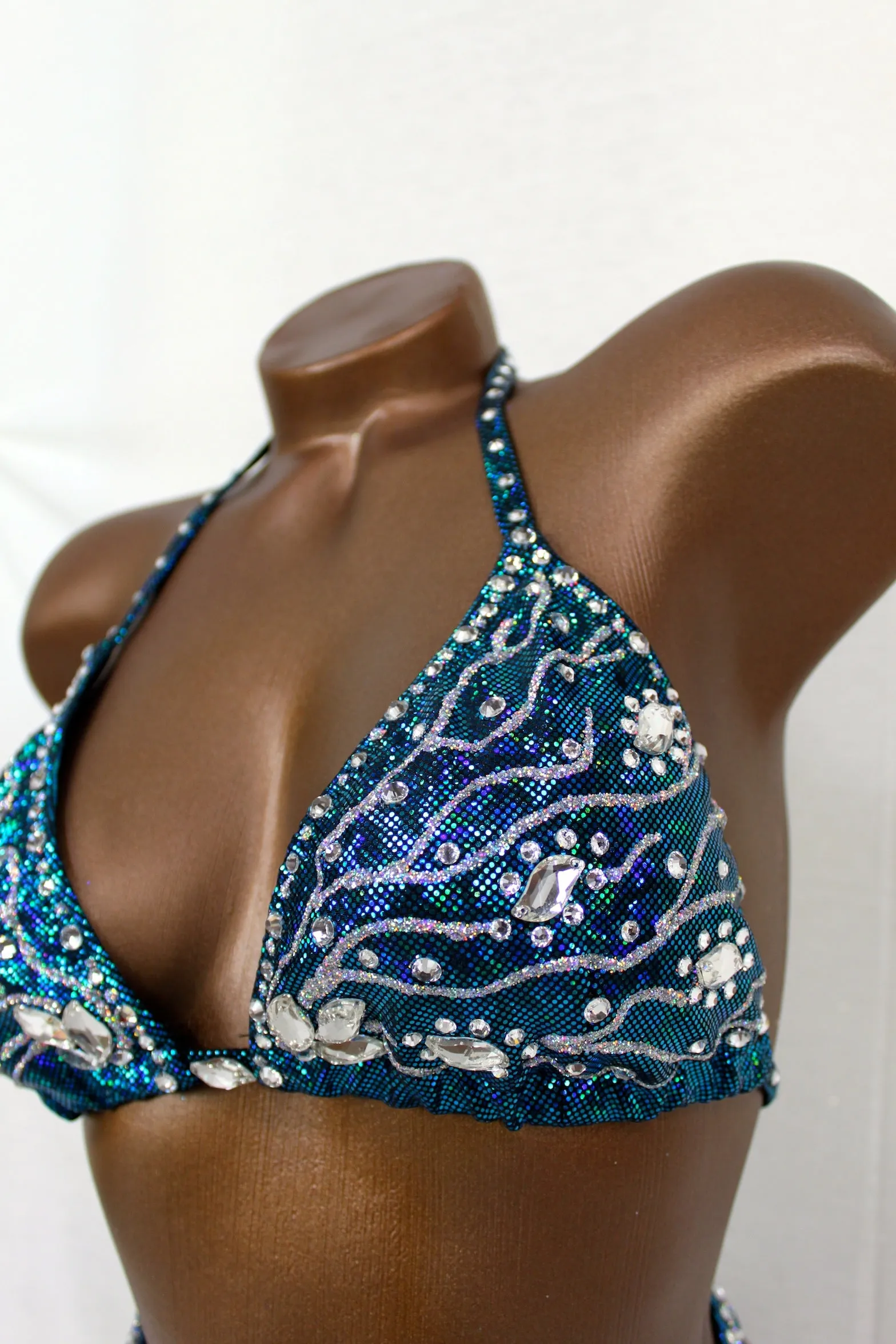Dark Turquoise Figure Competition Suit