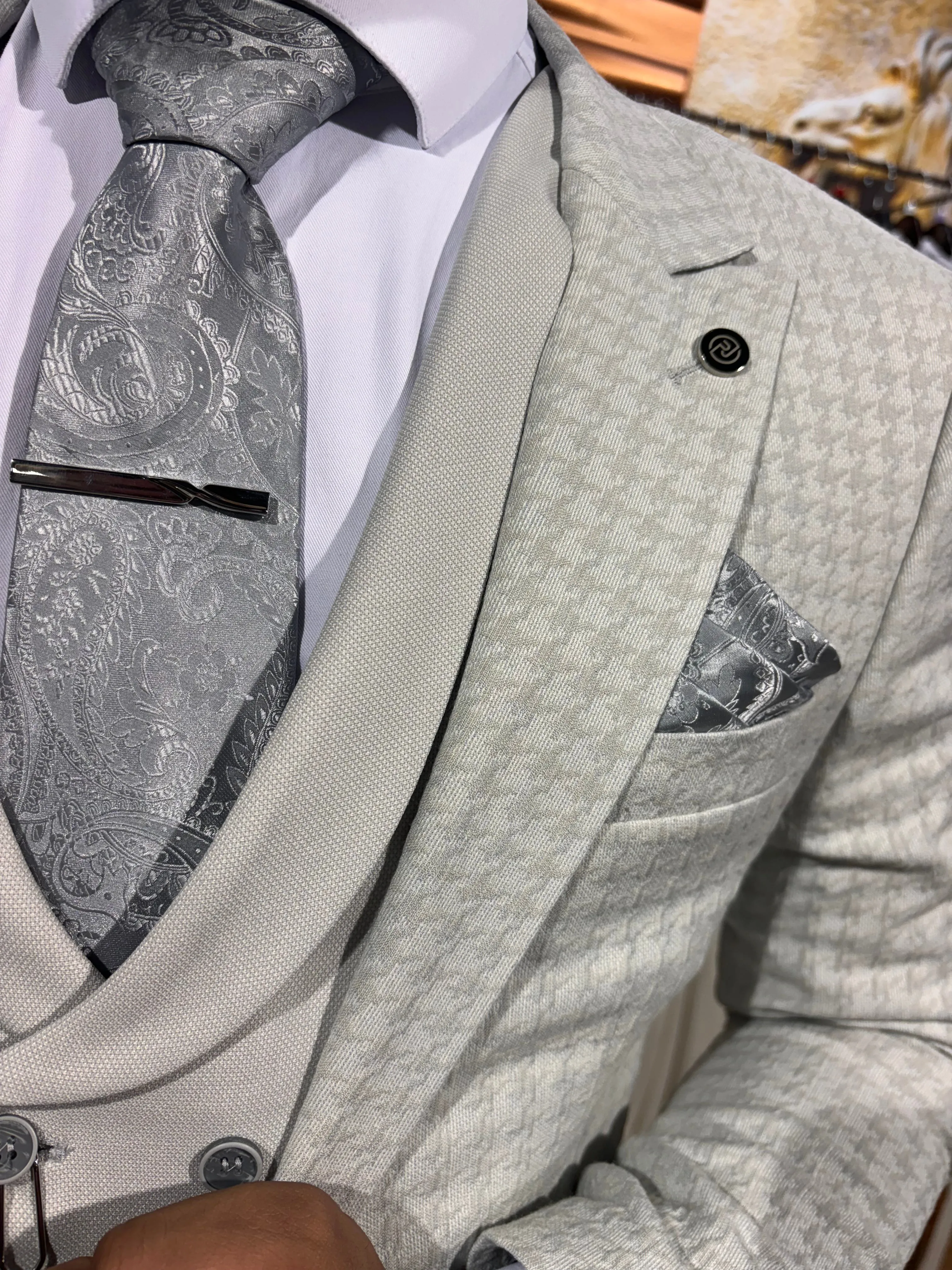 De Muro - Concrete Grey 3 Piece Suit