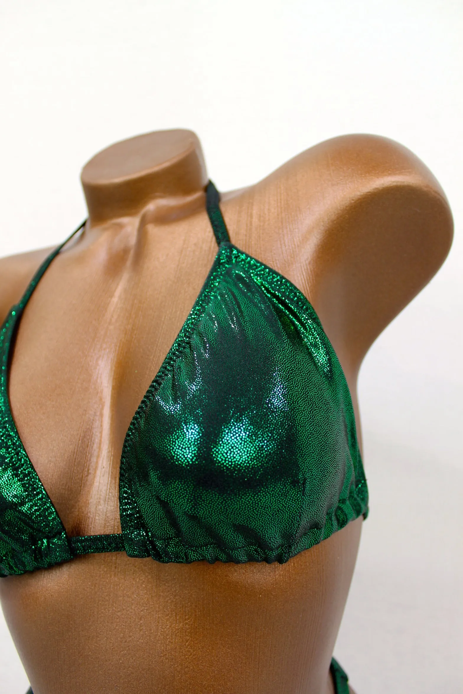 Deep Green Metallic Posing Suit