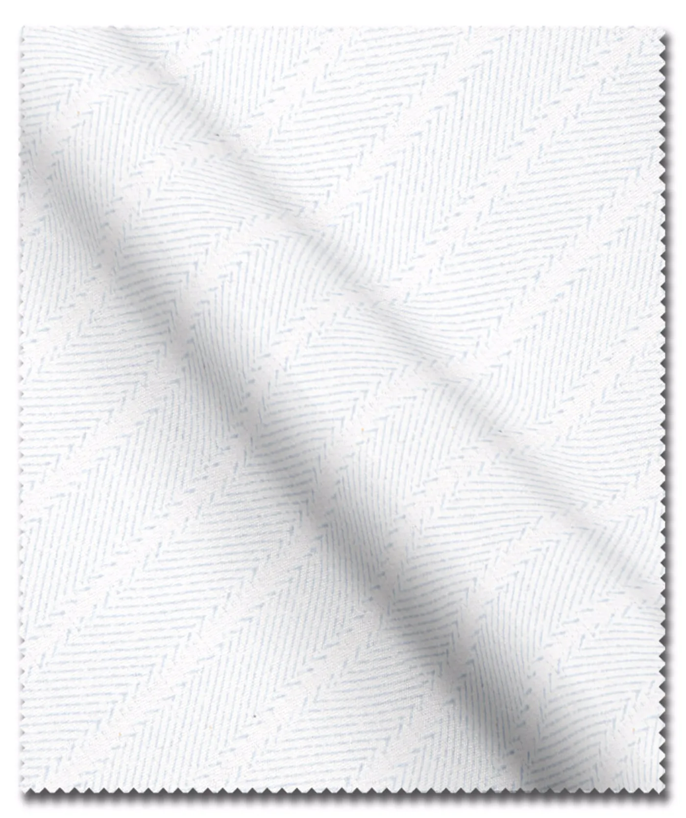 Egyptian Cotton White Herringbone Shirt