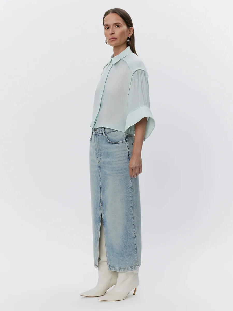 Eleanor - Refined Rayon - Misty Blue