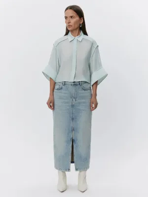 Eleanor - Refined Rayon - Misty Blue