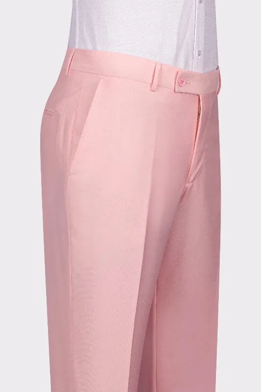 Elegant Candy Pink Shawl Lapel Double Breasted Wedding Suit