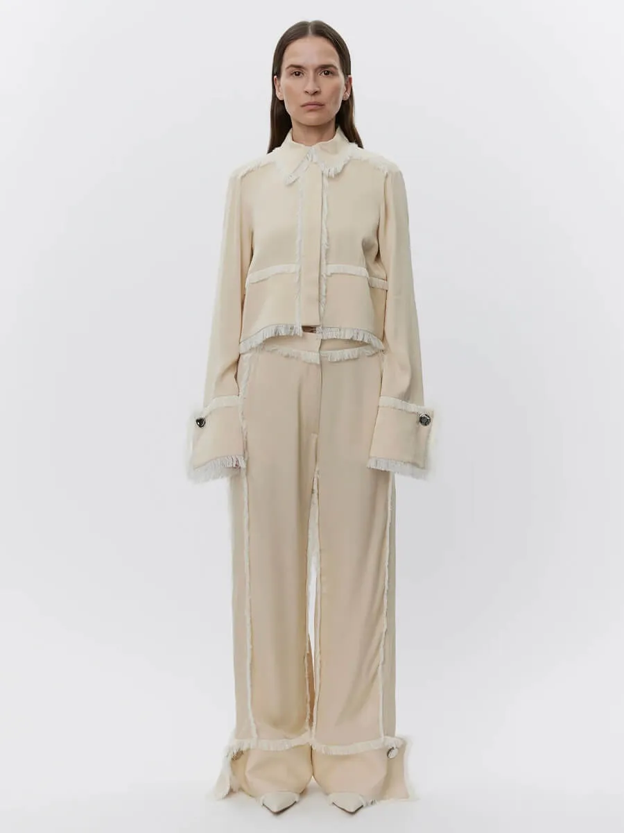 Emmie - Matte Crepe - Oyster Grey