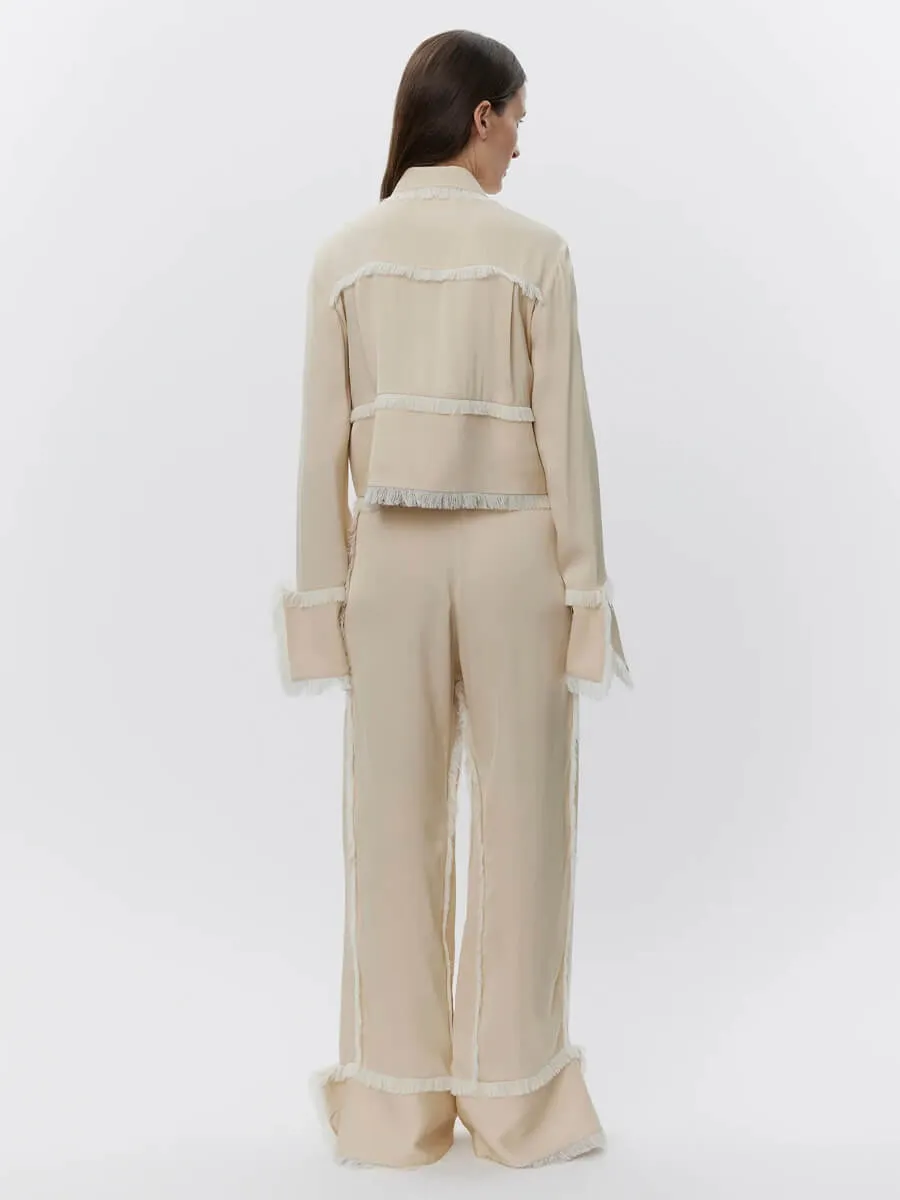 Emmie - Matte Crepe - Oyster Grey