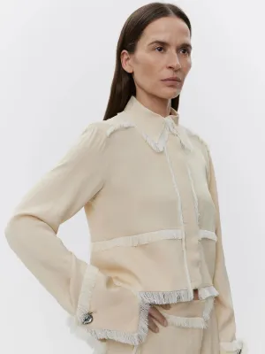 Emmie - Matte Crepe - Oyster Grey