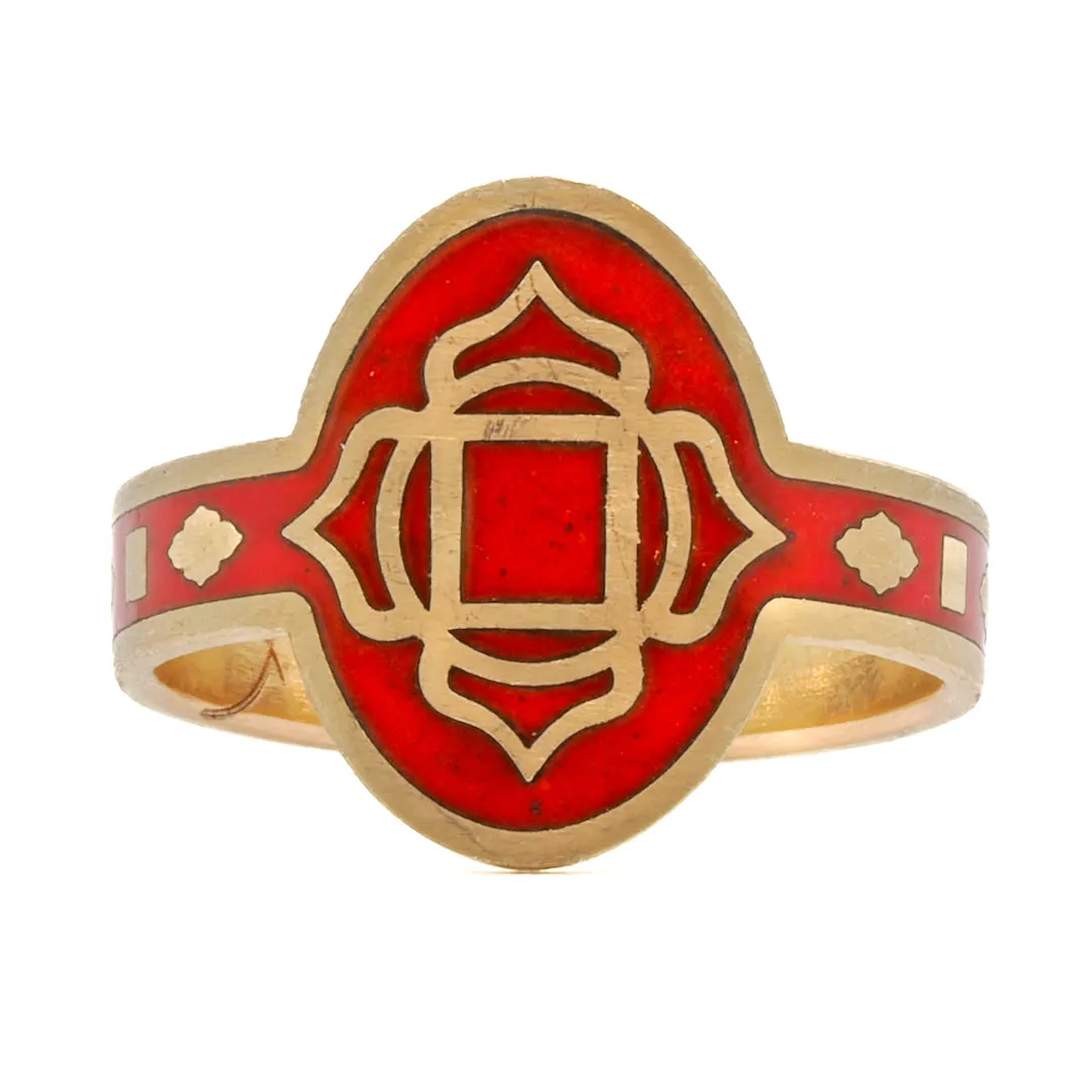ENAMEL CHAKRA RING