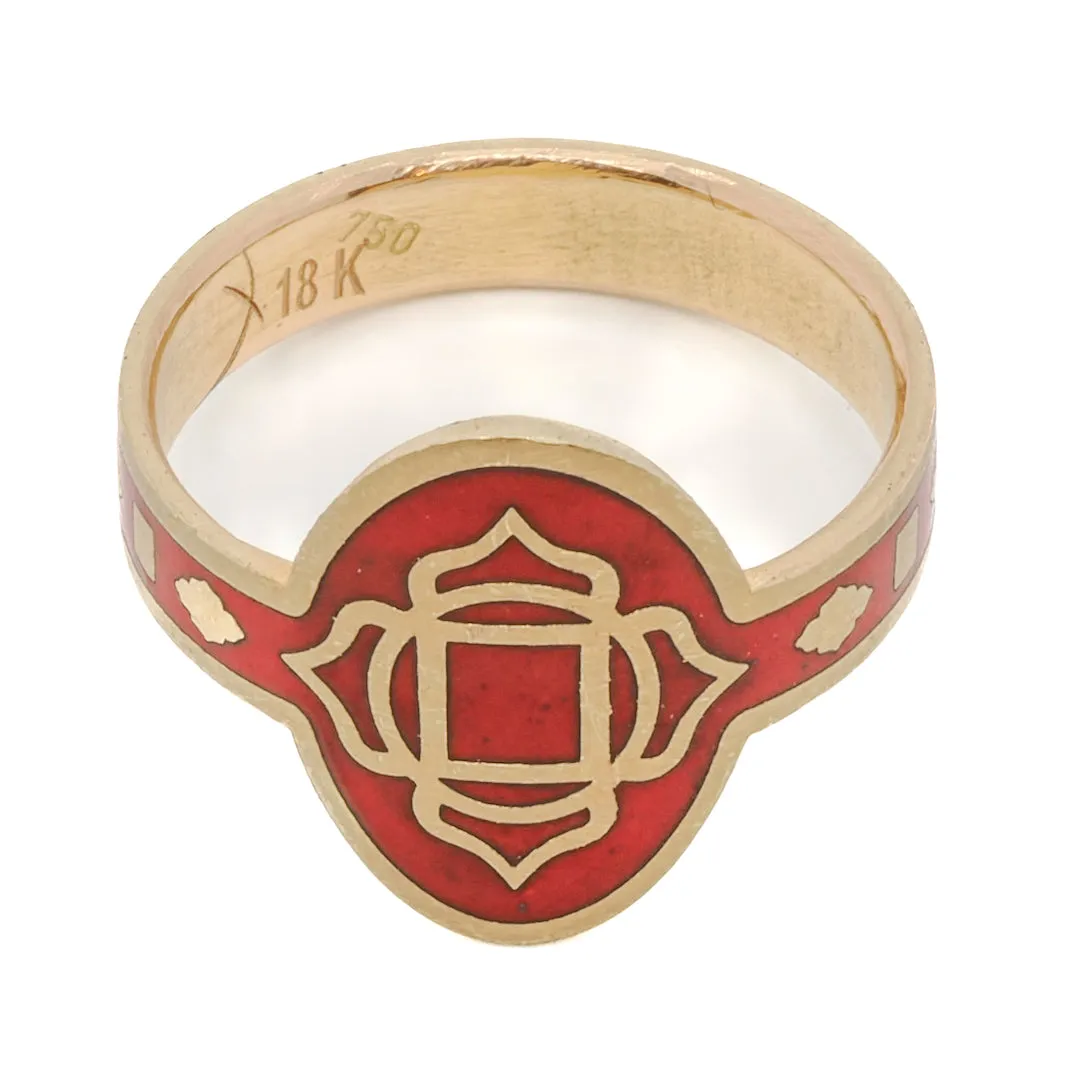 ENAMEL CHAKRA RING