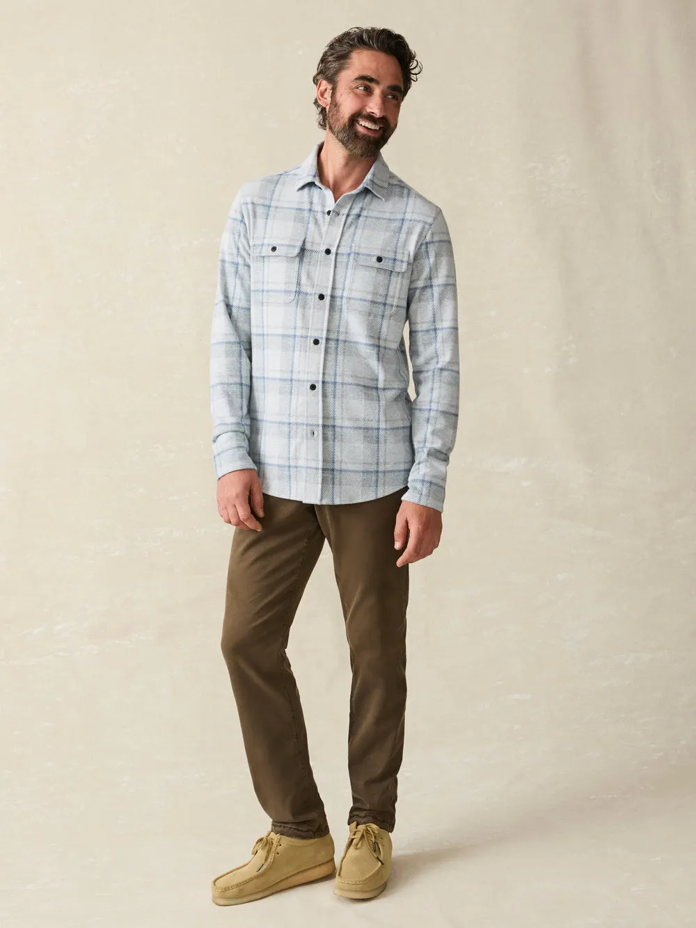 Faherty - Legend Sweater Shirt - Maine Sky Plaid