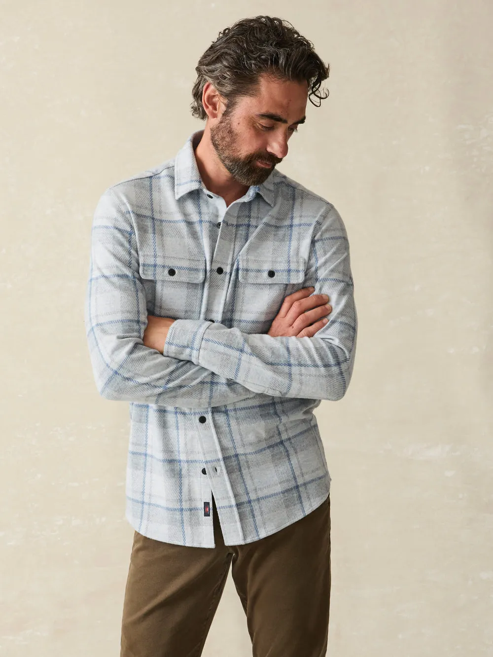 Faherty - Legend Sweater Shirt - Maine Sky Plaid