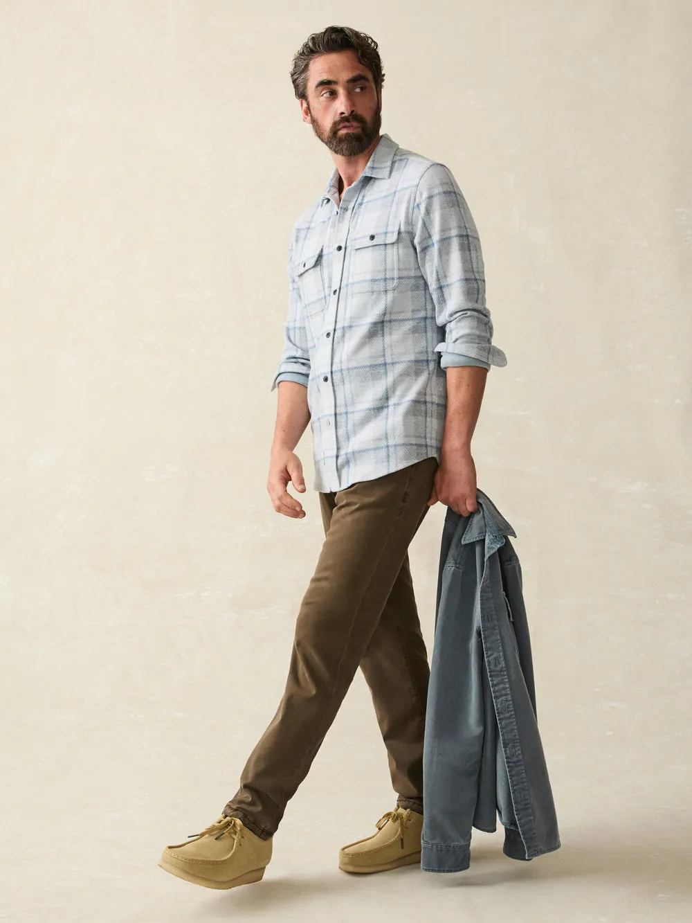 Faherty - Legend Sweater Shirt - Maine Sky Plaid