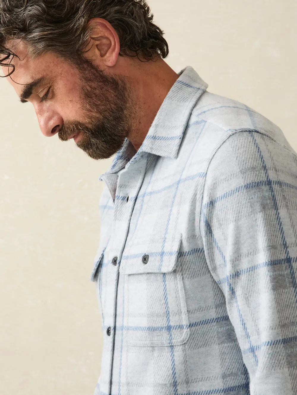 Faherty - Legend Sweater Shirt - Maine Sky Plaid