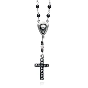 Fallen Angel Beaded Rosary Necklace