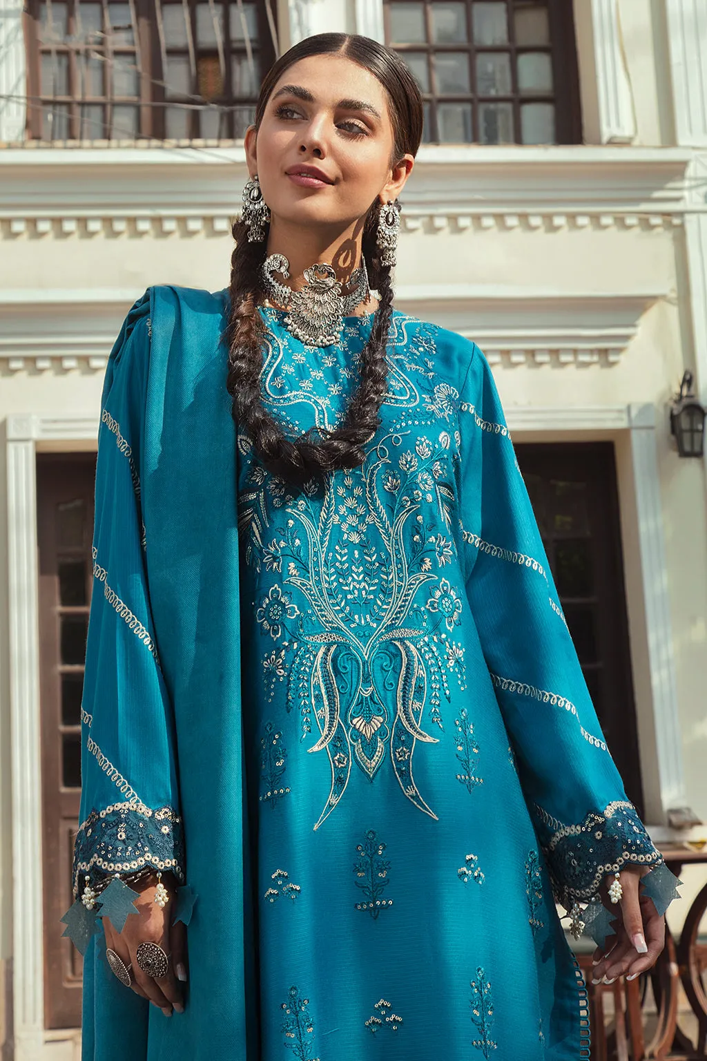 Feroza | Afrozeh Sardiyoon Ki Kahani Winter Collection 2021 | Unstitched Embroidered Khaddar Linen Suits