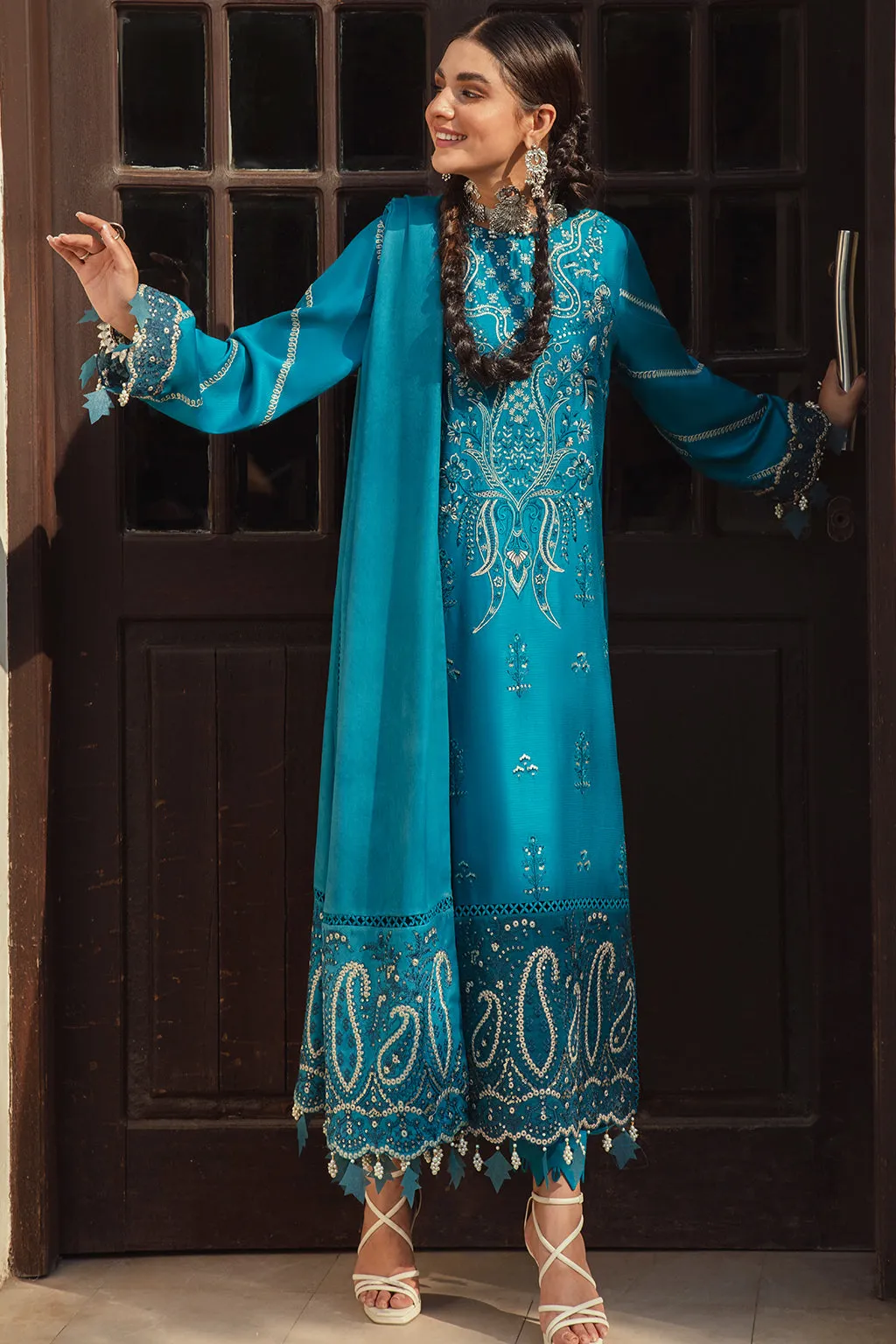 Feroza | Afrozeh Sardiyoon Ki Kahani Winter Collection 2021 | Unstitched Embroidered Khaddar Linen Suits