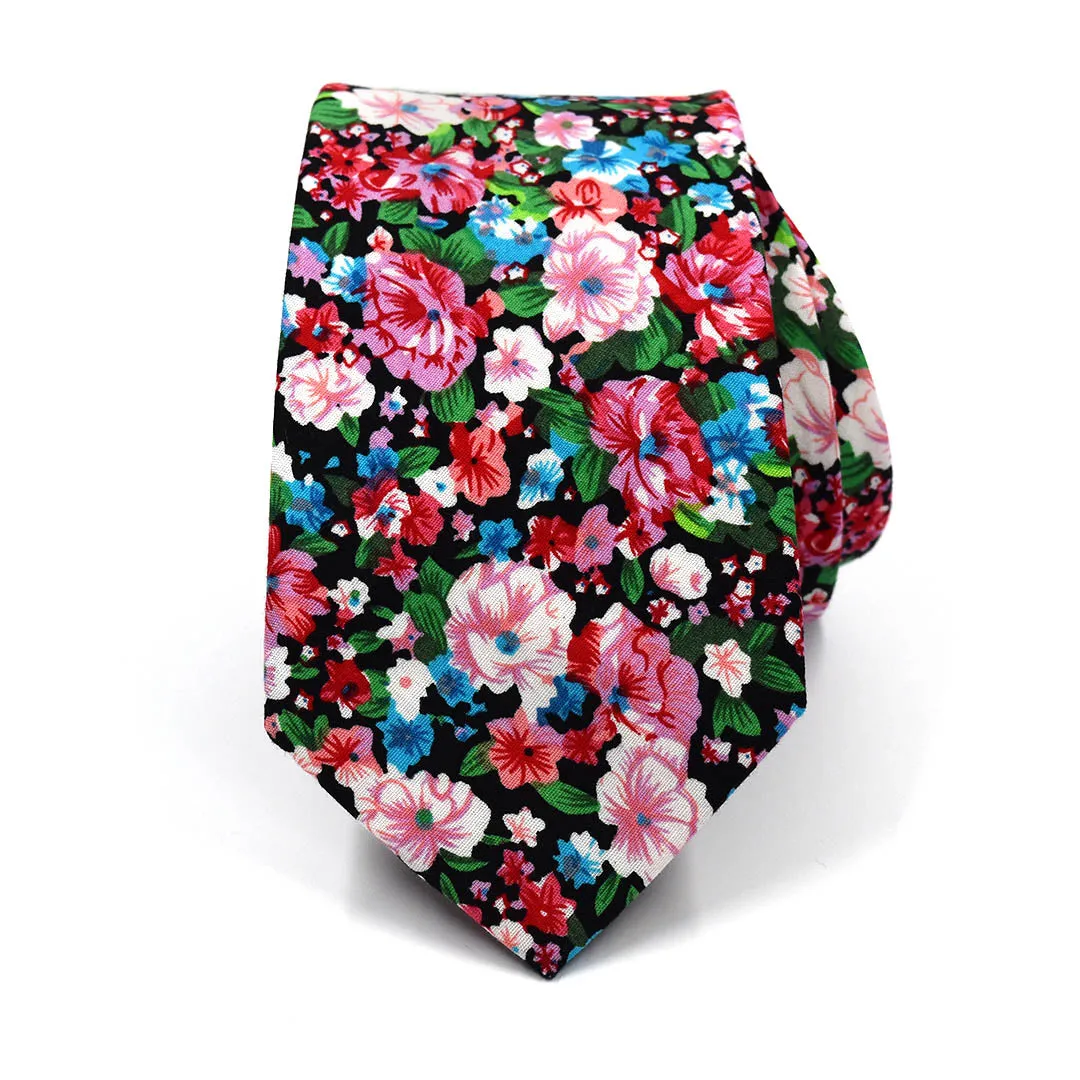 Floral Cotton Candy Tie
