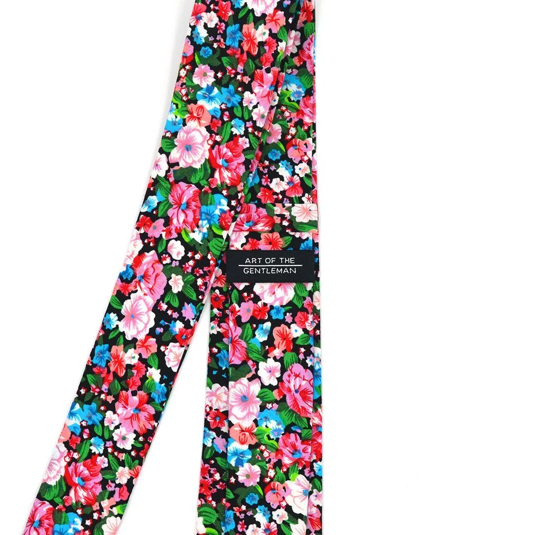 Floral Cotton Candy Tie