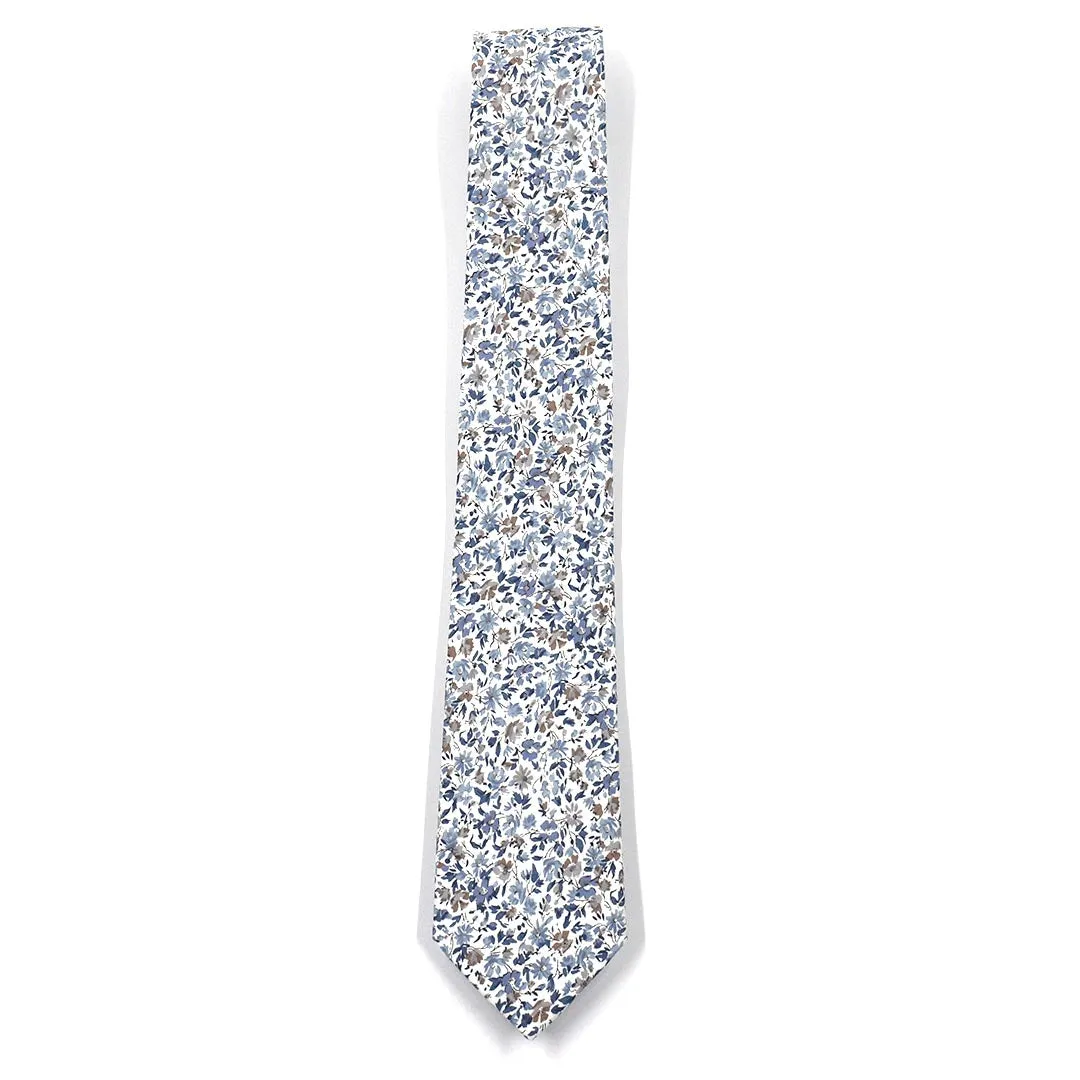 Floral Mist Blue Tie