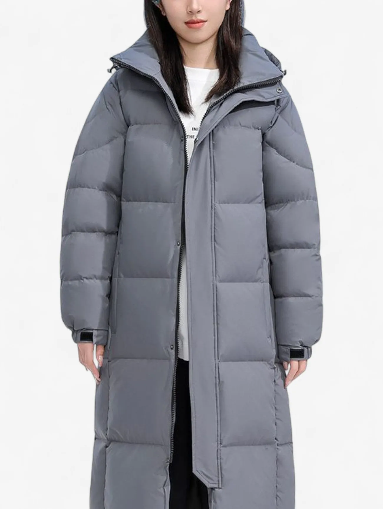 Foxes | Long Hooded Down Puffer Jacket Warm Winter Coat