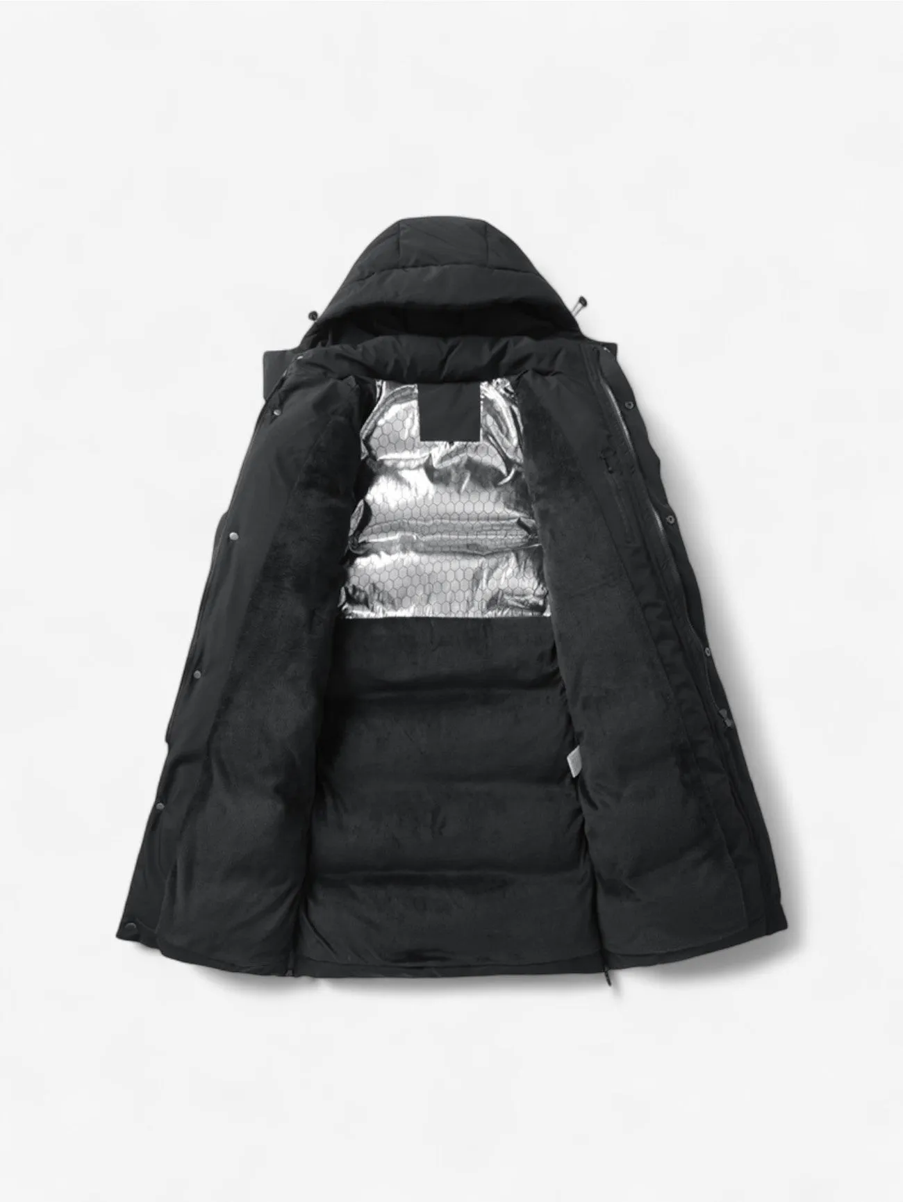 Foxes | Long Hooded Down Puffer Jacket Warm Winter Coat