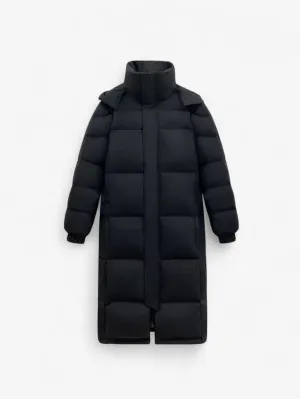 Foxes | Long Hooded Down Puffer Jacket Warm Winter Coat