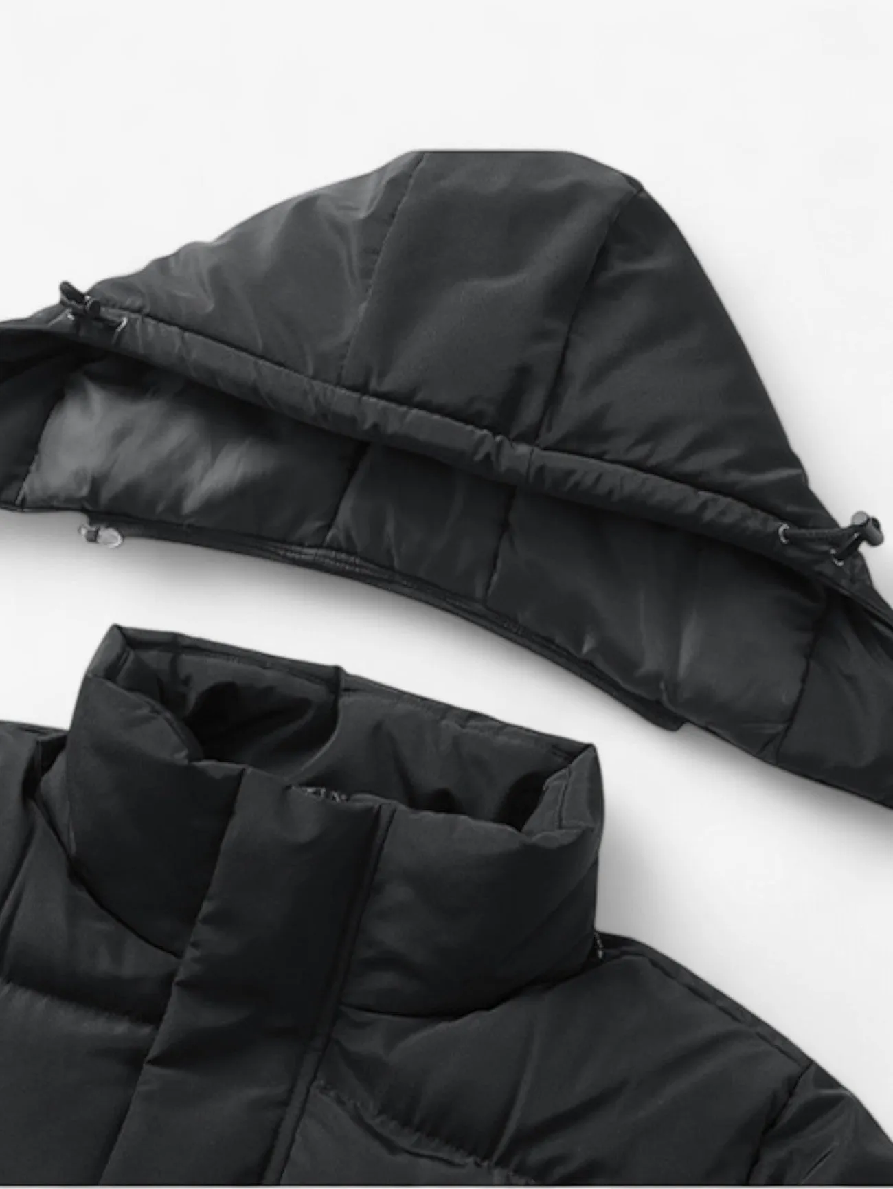 Foxes | Long Hooded Down Puffer Jacket Warm Winter Coat