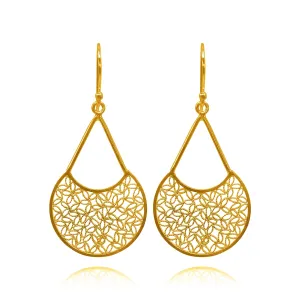FUSION GOLD MEDIUM EARRINGS FILIGREE