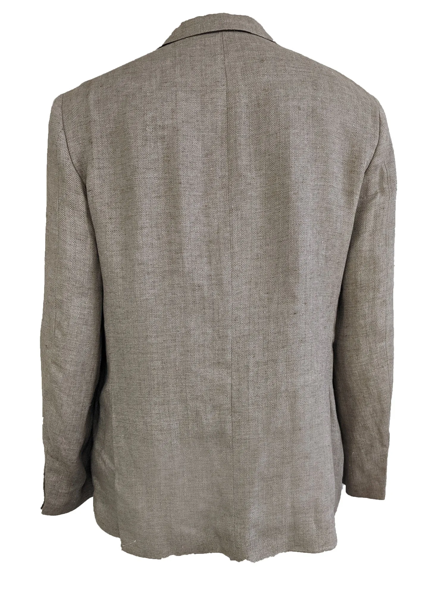 GANT Men's Khaki Herringbone 3 Button Blazer 76514 Size 52 $425 NWT