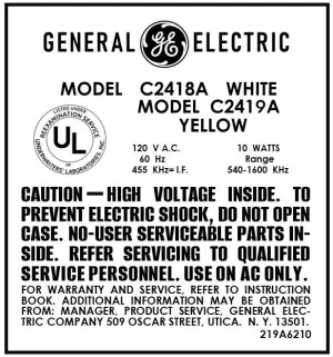 GE-C2418A-C2419A