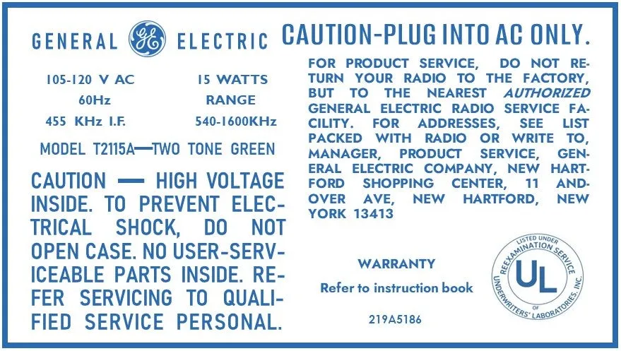 GE-T2115A