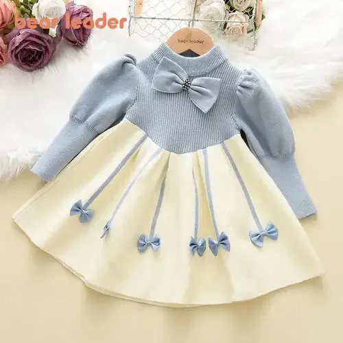Girls' Cheongsam Sweater Dress
