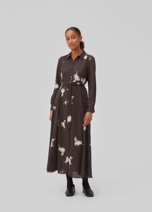 GomoMD print dress - Chocolate Fleur