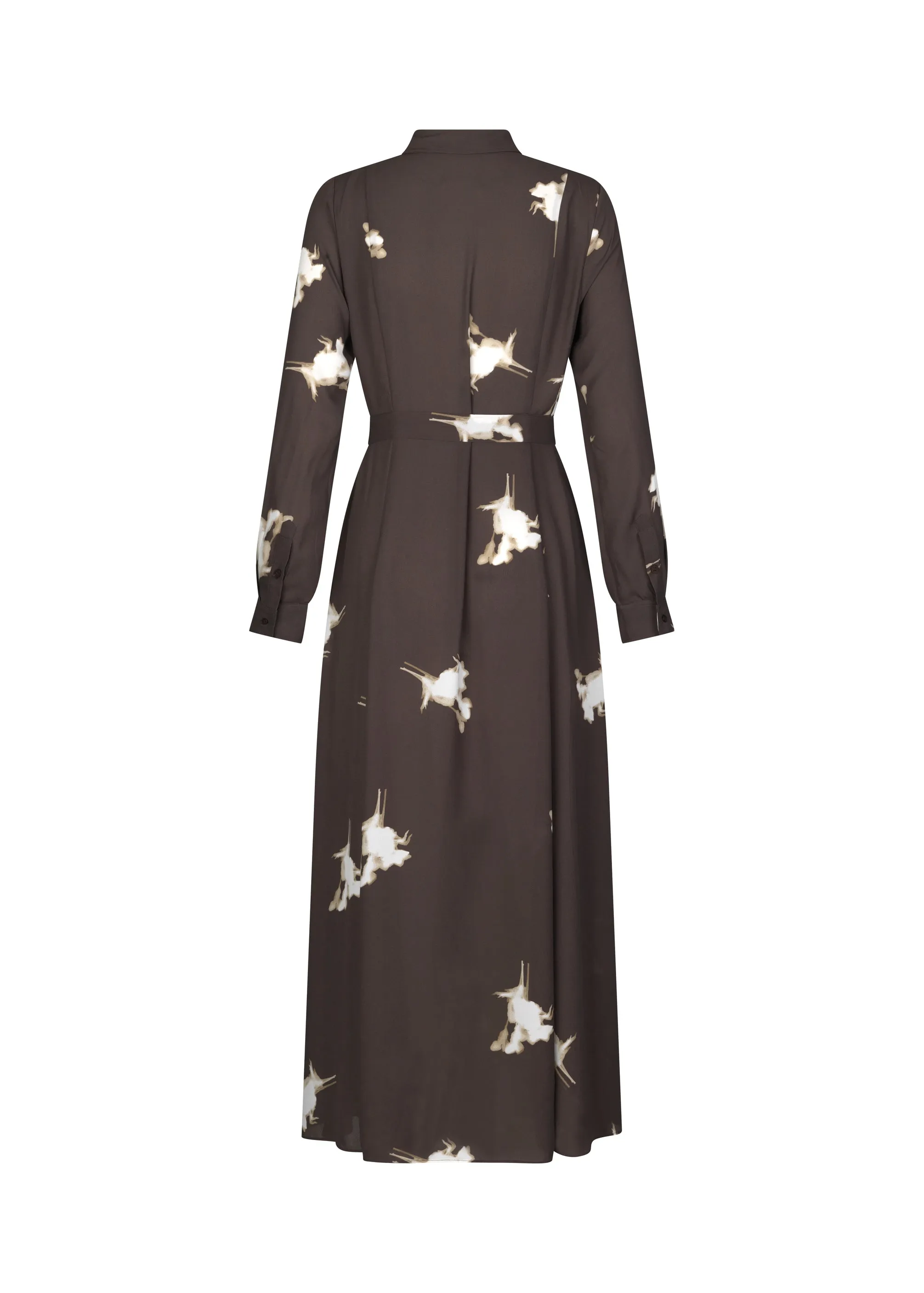 GomoMD print dress - Chocolate Fleur