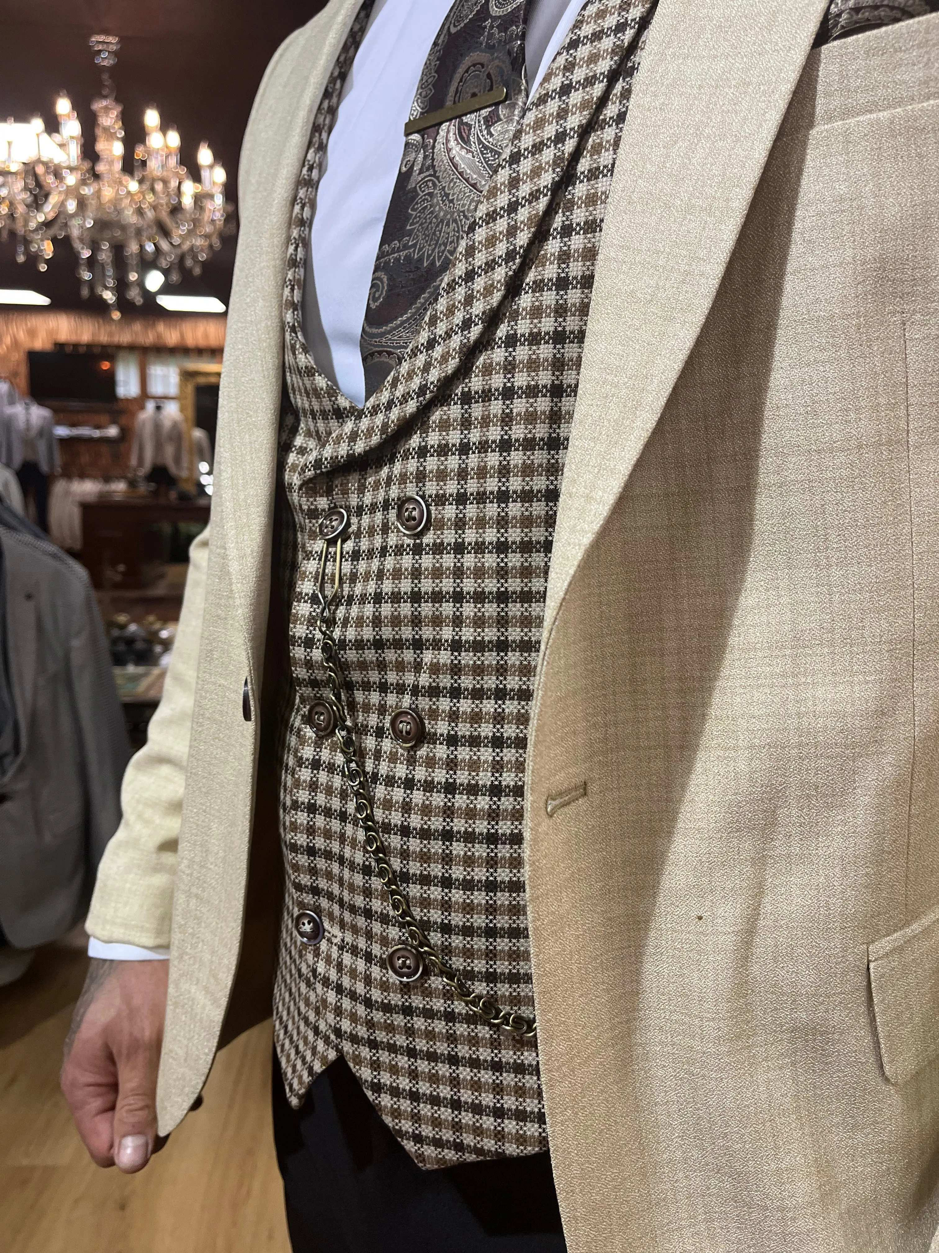 Gosling - Sand 3 Piece Suit