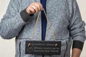 Grandparent(s) Sign - Slate Stone
