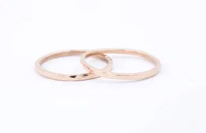 Hammered Gold Band - Recycled Gold