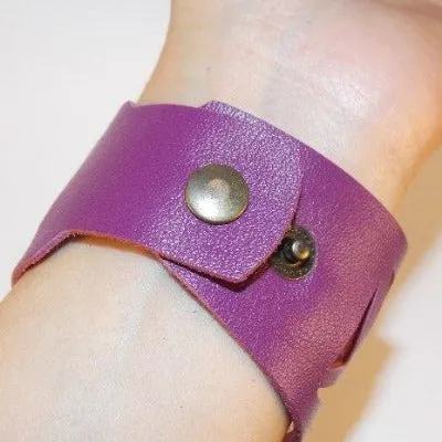 Hand-Cut Leather Bracelets